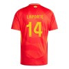 Original Fußballtrikot Spanien Aymeric Laporte 14 Heimtrikot EURO 2024 Für Herren